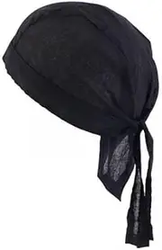 [yuksok] Set of 6 Cozy Quick-Dry Head Wraps for Active Lifestyle in Sleek Black
