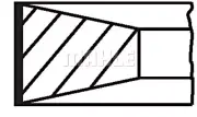 MAHLE Piston Ring Kit For PEUGEOT CITROEN FORD VOLVO MAZDA FIAT MINI 206 0640S7 (for: Peugeot)