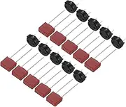 uxcell 10Set DIP Mounted Miniature Square Slow Blow Micro Fuse with Fuse Holder for Electronic Parts PCB LCD Repair, T-1.6A 1.6A 250V, Red