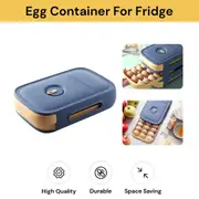 Egg Storage Container - Plastic Egg Box for Refrigerator & Fridge