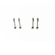 Dental Orthodontic Crimpable Hooks Spiral Multi-fuction 2-Curved Adhesive Hooks