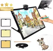 A3 Light Pad, Wireless, Rechargeable, 3 Colors, Dimmable, for Tracing/Diamond