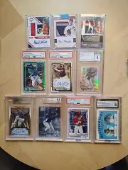 ⚾ # 1/1 /10 /22 /25 ⚾ PSA 10 BGS 9.5 ⚾ Autograph Rookie Auto Rc Lot Bowman Topps