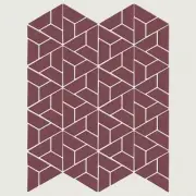 Shaw 590TS Technicolor Dreams - 10" x 11" Specialty Geometric - Maroon