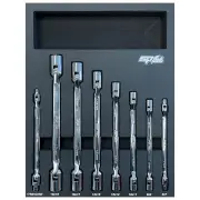 SP Tools SP50030 - Dual Flex Head Socket Spanner Set - 8 Piece in EVA Tray