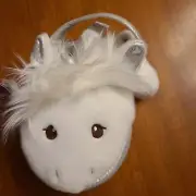 Fancy Pals by Aurora Pet Carrier 7" Orchid Unicorn white purse and plush