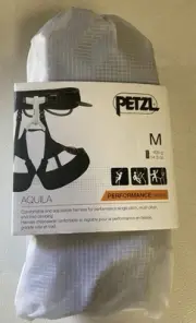 Petzl AQUILA High Performance Climbing Harness, Black, Medium , C037BA02