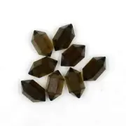 AAA+ Natural Smoky Quartz Double Terminated Carved Point Loose Gemstone