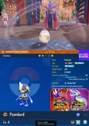 Pokemon Scarlet/Violet SHINY EGG PAWNIARD ✨ ADAMANT 6IV Hatch Your Own OT Name