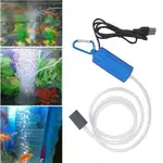 USB 100CM水族氣泵魚缸迷你壓縮機單雙出口帶止回閥管水生配件魚氣泵