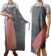Rubber Waterproof Work Apron Extra Long Oil Resistant for Dishwashing Men Factory Slaughterhouse