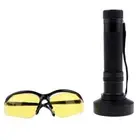 100 LED UV Blacklight Lamp LED Flashlight 395nm Light Torch Lamp with Goggle