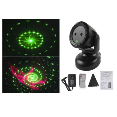 Laser Lighting Green Pattern Mini Disco Party Light Remote Control Moving Head