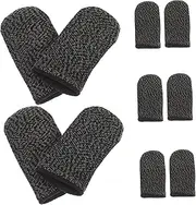 LIFKICH 10Pcs Non Slip Touchscreen Game Finger Sleeves Sweat Protective Covers for Mobile Gaming Enhanced Grip for Precise Control Compatible with All Touchscreen Devices