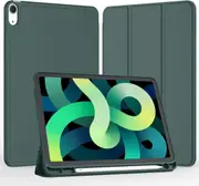 MCC iPad Air 2 2014 Case Cover Soft Back Pencil Slot Holder Apple Air2 [Dark Green]