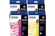 Epson 812XL Set Ink Cartridge High Yield Black/Cyan/Magenta/Yellow Genuine Original