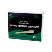 55 Cones 1 1/4 Pre Rolled Smoking Paper RoddiCone 24 Pack Natural Paper