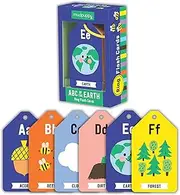 Mudpuppy ABC of The Earth Ring Flash Cards from, Includes 26 Double-Sided Flash Cards with Plastic Ring, Perfect for On-The-Go Use, Teaches Children ABCs, Features Eco-Friendly Illustrations, Ages 1+