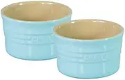 Chasseur La Cuisson Ramekin 2 Piece Set, 9.5 x 5.6 cm /250 ml, Duck Egg Blue