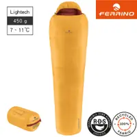 在飛比找PChome24h購物優惠-Ferrino Lightech 500 羽絨睡袋【黃-深紅