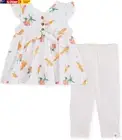 Baby Girls' Top and Pant Set, Tunic and Leggings Bundle, 100% Organic Cotton
