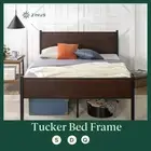 Zinus Tucker Bed Frame Single Double Queen Size Base Mattress Metal Bamboo