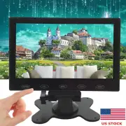 7'' Ultra Thin TFT LCD Color Monitor Screen Video Audio HDMI VGA Input w/Speaker