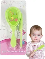 Baby Comb and Brush Set,Cradle Cap Baby Hairbrush Grooming Hair Brush - Massage Shower Scalp Care Safety Kids Products for Boy & Girl