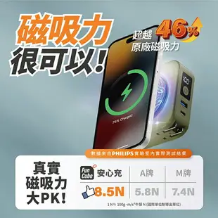 PHILIPS 飛利浦 十合一行動電源 Funcube 放心充 自帶線 磁吸行動電源 行動電源 行動充 多合一 充電寶