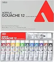 Holbein acrylate La gouache master set 12 colors D411 20ml (6 Nos.)
