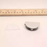 CRL Rounded Glass Shelf Clamp Solid Brass Chrome Finish FA12CH