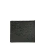 Logo texture wallet One size Black