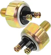 2pcs Brake Light Switch The Switch Switches Metal Car Light Switch Brake Light Pressure Switch Auto Brake Line Light Stop Switch Front Light Switch Golden Iron
