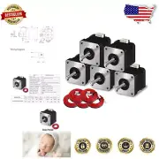 5-Pack Nema 17 Stepper Motors - High Torque Bipolar Performance for 3D Printers