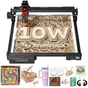 ATOMSTACK 10W Laser Engraver, A10 PRO V2 Laser Cutter, 0.06mm High Accuracy