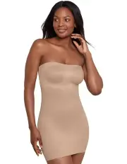 [Miraclesuit Shapewear] Convertible-To-Strapless Multiway Shaping Slip Dress in Warm Beige