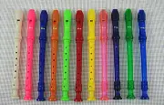 Beatiful - 11 Multi-Color Soprano Recorders Set -Baroque