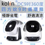 【現貨】KOLIN 歌林 9吋 3D擺頭遙控DC循環扇 電扇 電風扇 立扇 桌扇 KFC-A901