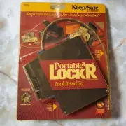 Vintage SENTRY KEEP/SAFE PORTABLE LOCKR 1994 ~Metal Cable. Car, boat, RV. 7300G