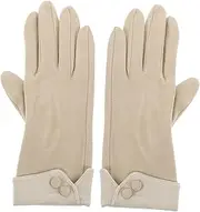 [Beavorty] 1 Pair Warm Gloves for Women Thickened Fabric Touch Screen Gloves for Outdoor Activities Windproof and Comfortable for Hiking Running and Winter Sports