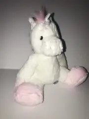 Purely Luxe Plush Soft Pink White Unicorn New With Tags