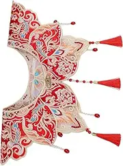 [VALICLUD] Traditional Graduation Gown Shoulder Scarf Chinese Flower Design for College Graduation