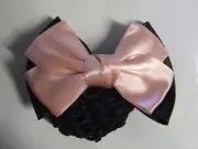 Ecotak Hair Clip with Net - black & peach bow Ecotak