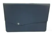 New Leatheory Leather 12” Laptop Protective Case Navy Blue For Macbook Pro & Air