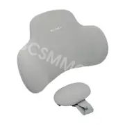 Memory Foam Lumbar Support Cushion Back Pillow Car Home Office Chair Pad Gray (for: Fiat)