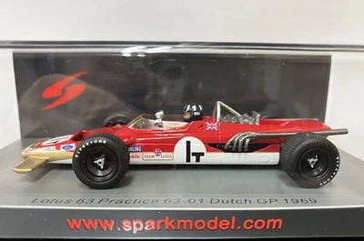 Spark 1 43 Lotus 63 F1 Dutch GP 1969 Practice G. Hill 4WD F1 (Spark) New