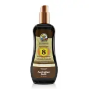 Australian Gold Spray Gel Sunscreen SPF 8 with Instant Bronzer 237ml/8oz