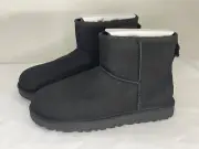 UGG Women's Classic Mini II Boots Size 6 US Black 1016222 - Authentic New In Box