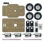 Unassembled Robot Car Kit Mecanum Wheel DC Deceleration Brushed Motor