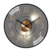 8 Inch Modern Wall Clock Silent Non-Ticking Battery Operated Wall-mounted Clock Living Room Bedroom Kitchen Office Classroom Decor as the picture E